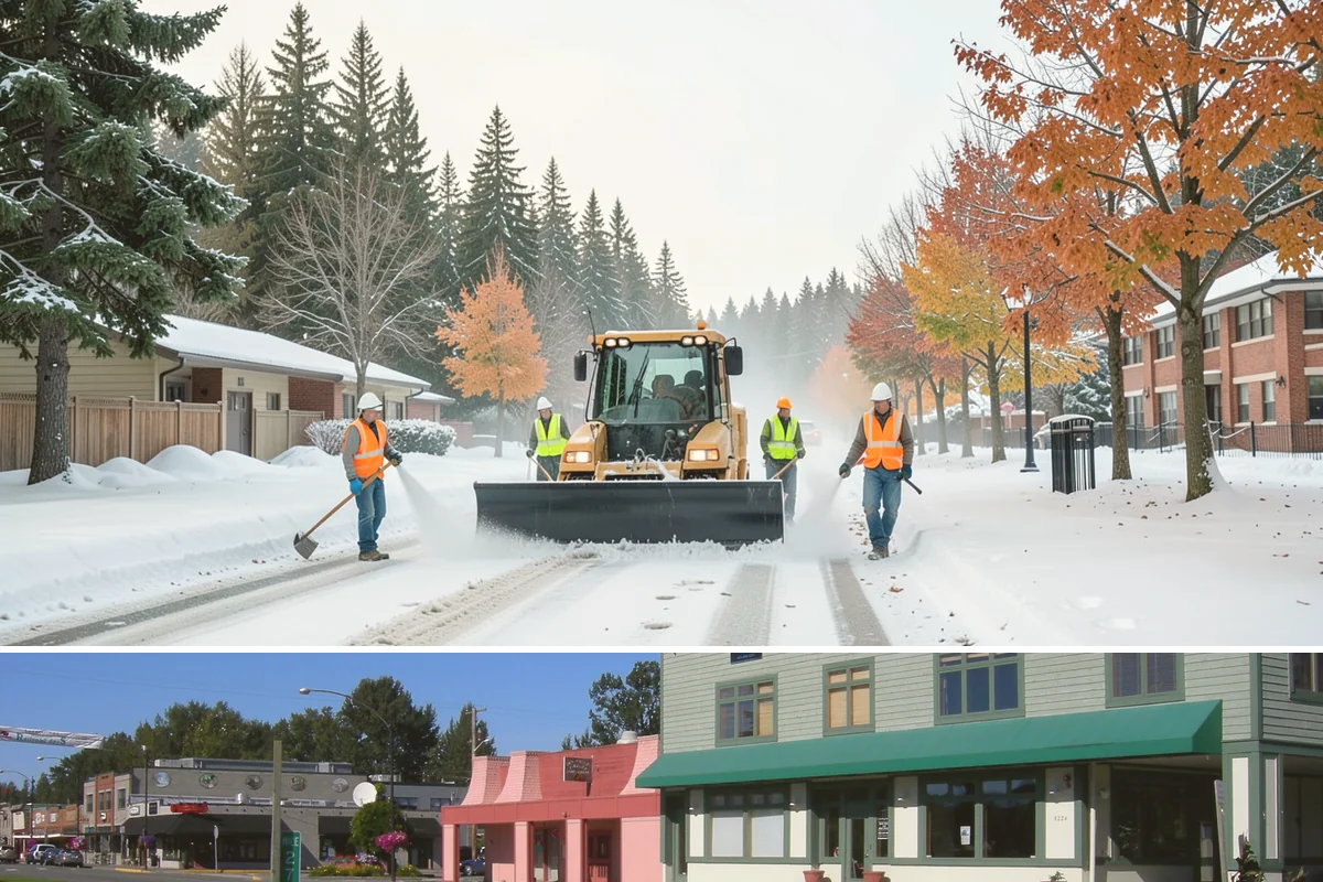Wheel Stop Installation in Snoqualmie, King County, WA - Wheel stops install in nearly any weather and are commonly bundled with summer restriping and resurfacing work.