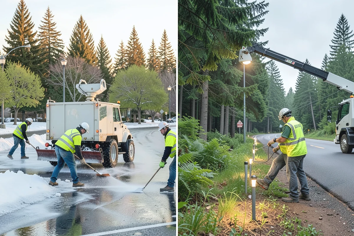 Wheel Stop Installation in Sumner, Pierce County, WA - Confirm the striping plan and stall layout