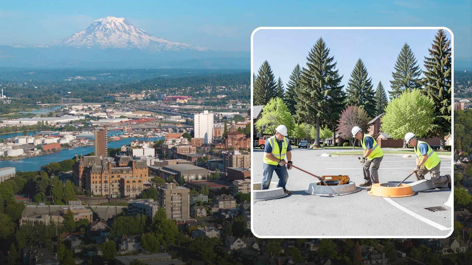 Wheel Stop Installation in Tacoma, Pierce County, WA - Precast and cast-in-place wheel stops that define parking stalls and protect curbs, walls, and landscaping.