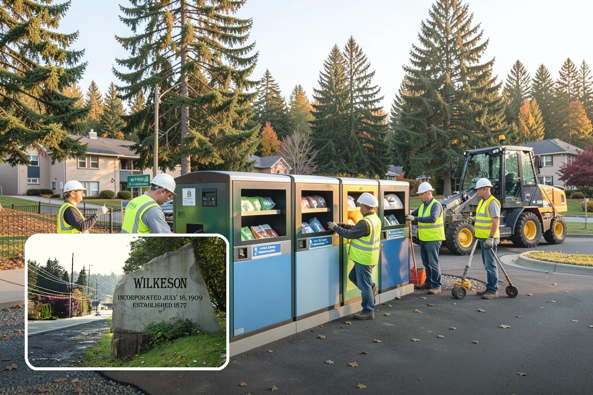 Wheel Stop Installation in Wilkeson, Pierce County, WA - Protects curbs, walls, and landscaping from vehicle overhang