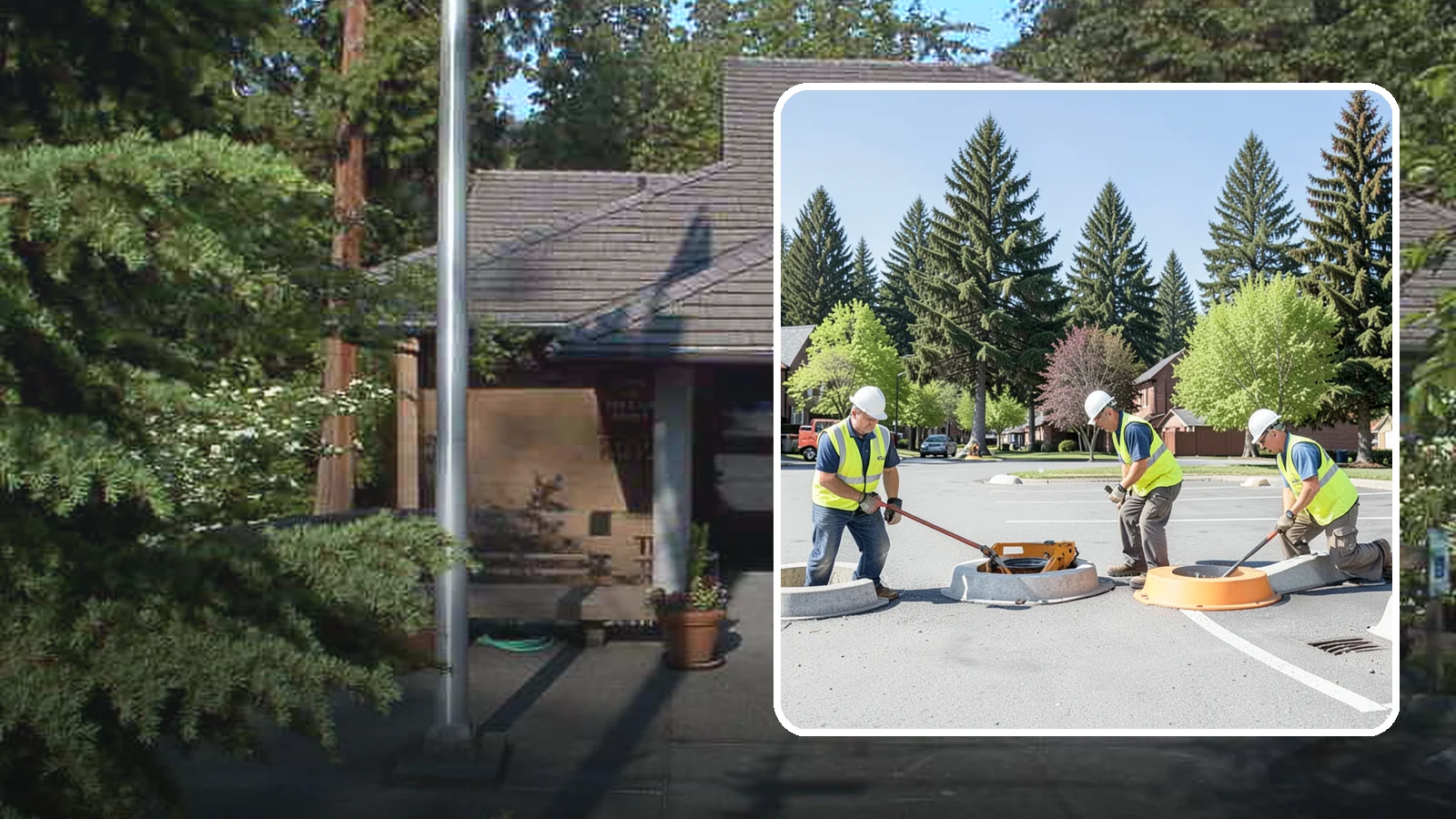 Wheel Stop Installation in Yarrow Point, King County, WA - Precast and cast-in-place wheel stops that define parking stalls and protect curbs, walls, and landscaping.
