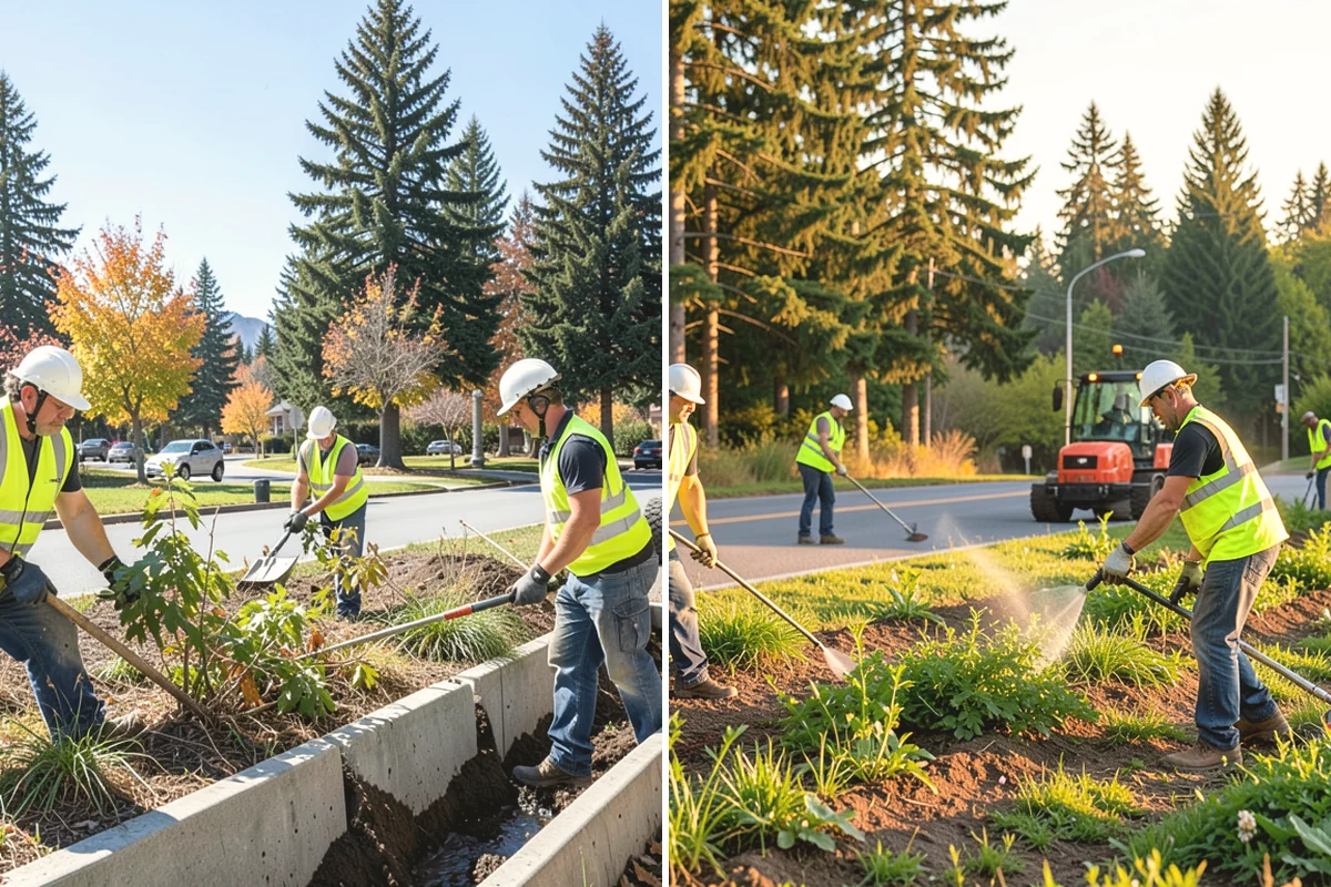 Wind Damage Cleanup in Burien, King County, WA - Receive activation from public works dispatch and confirm priority sites