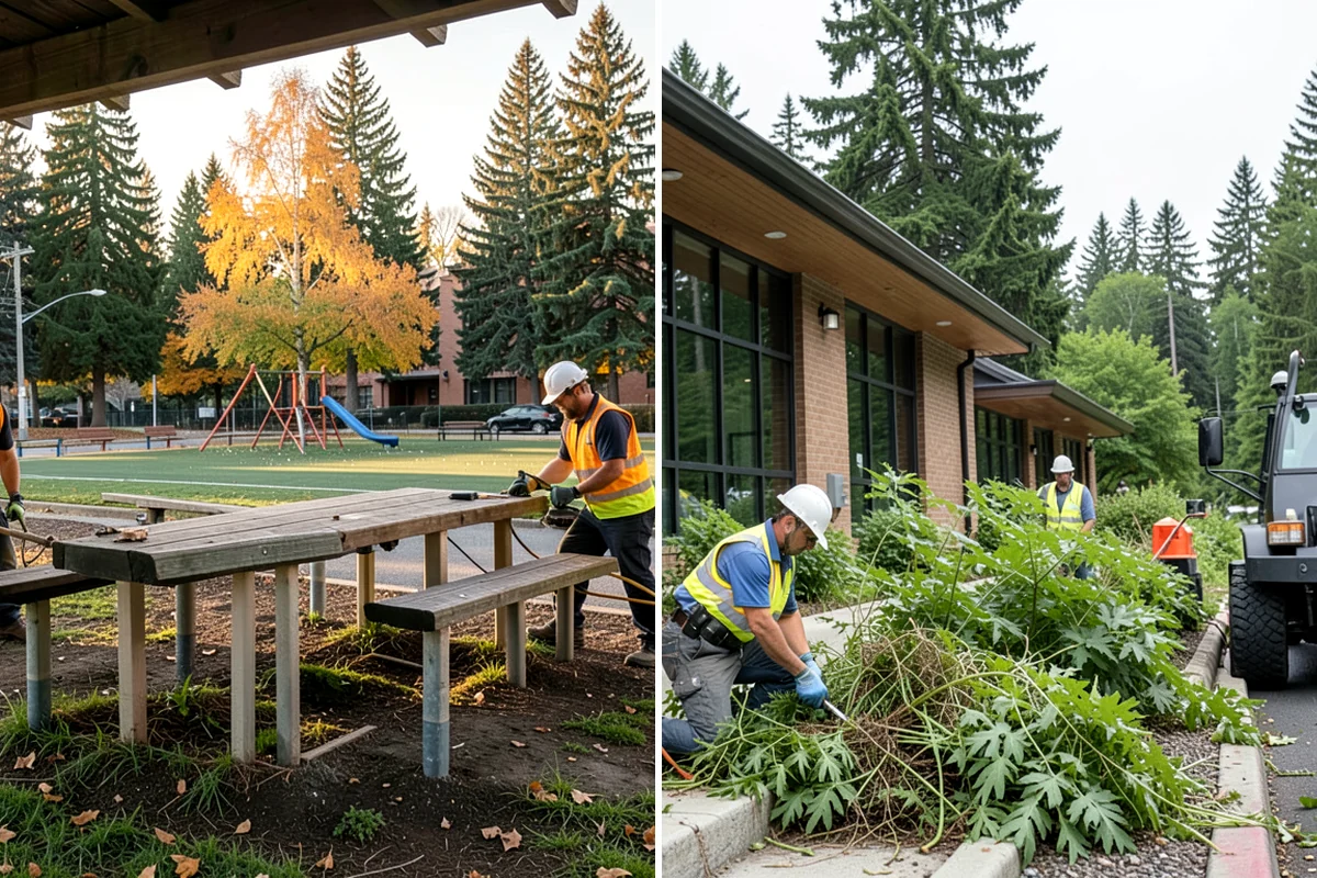 Wind Damage Cleanup in DuPont, Pierce County, WA - Receive activation from public works dispatch and confirm priority sites