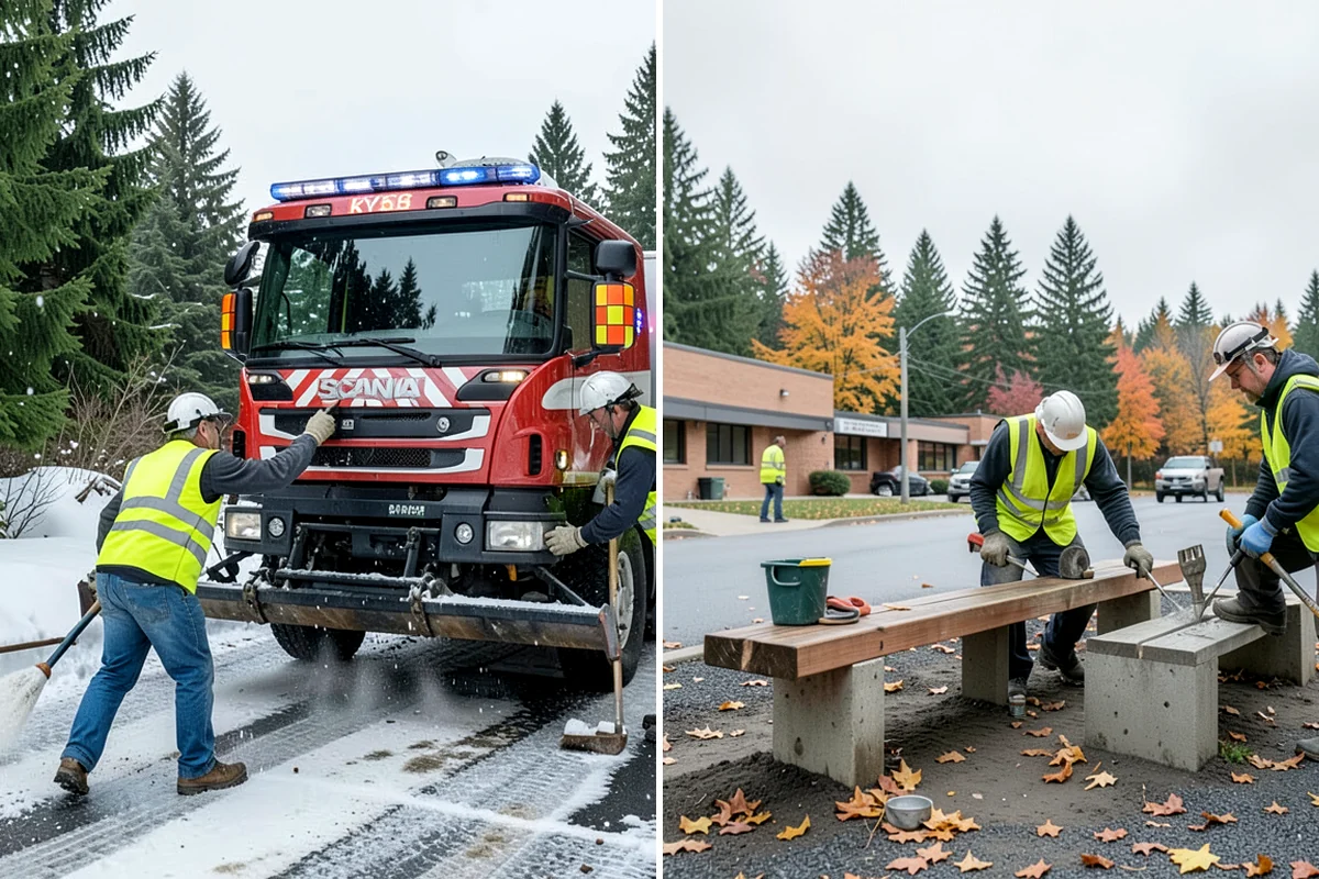 Wind Damage Cleanup in Everett, Snohomish County, WA - Receive activation from public works dispatch and confirm priority sites