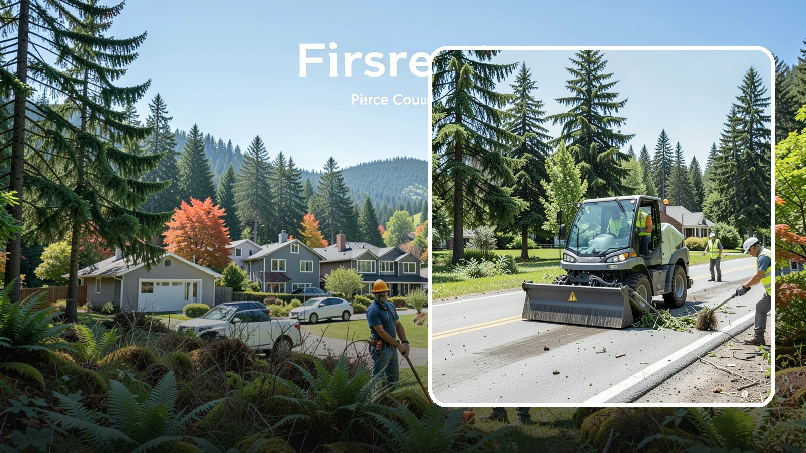Wind Damage Cleanup in Fircrest, Pierce County, WA - Rapid post-windstorm cleanup that restores access to public roads, parks, and facilities across Western Washington jurisdictions.