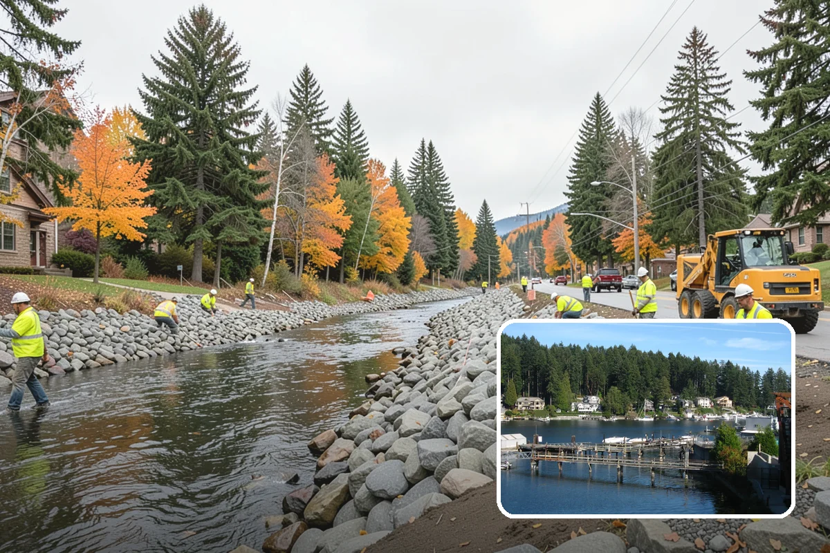 Wind Damage Cleanup in Gig Harbor, Pierce County, WA - Reopens critical routes and civic sites within hours of a storm passing