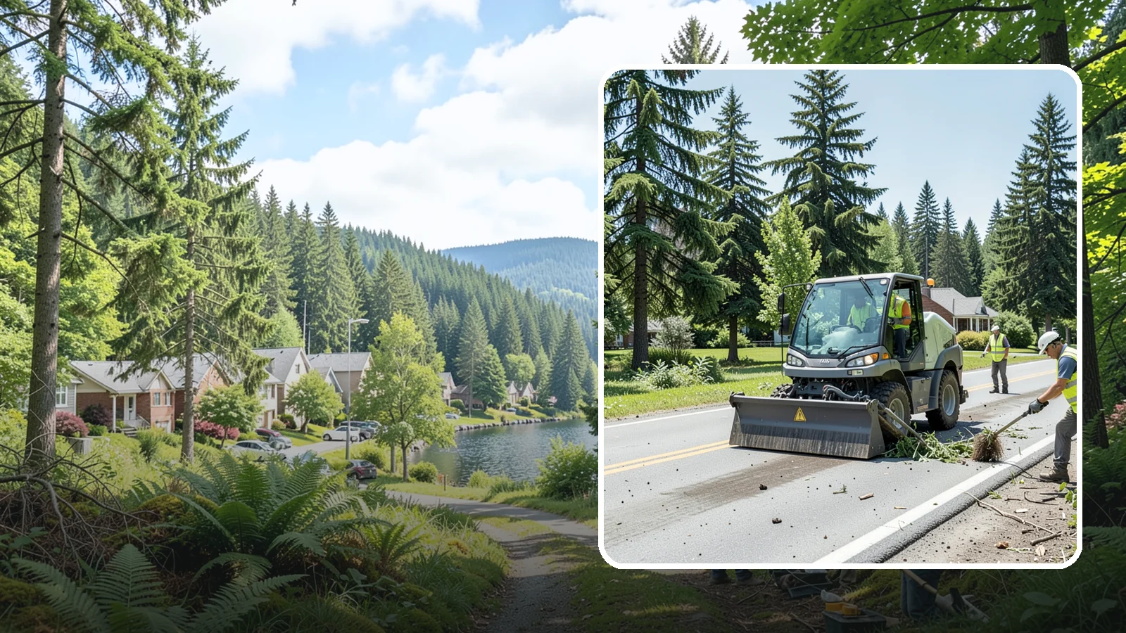 Wind Damage Cleanup in Lake Forest Park, King County, WA - Rapid post-windstorm cleanup that restores access to public roads, parks, and facilities across Western Washington jurisdictions.