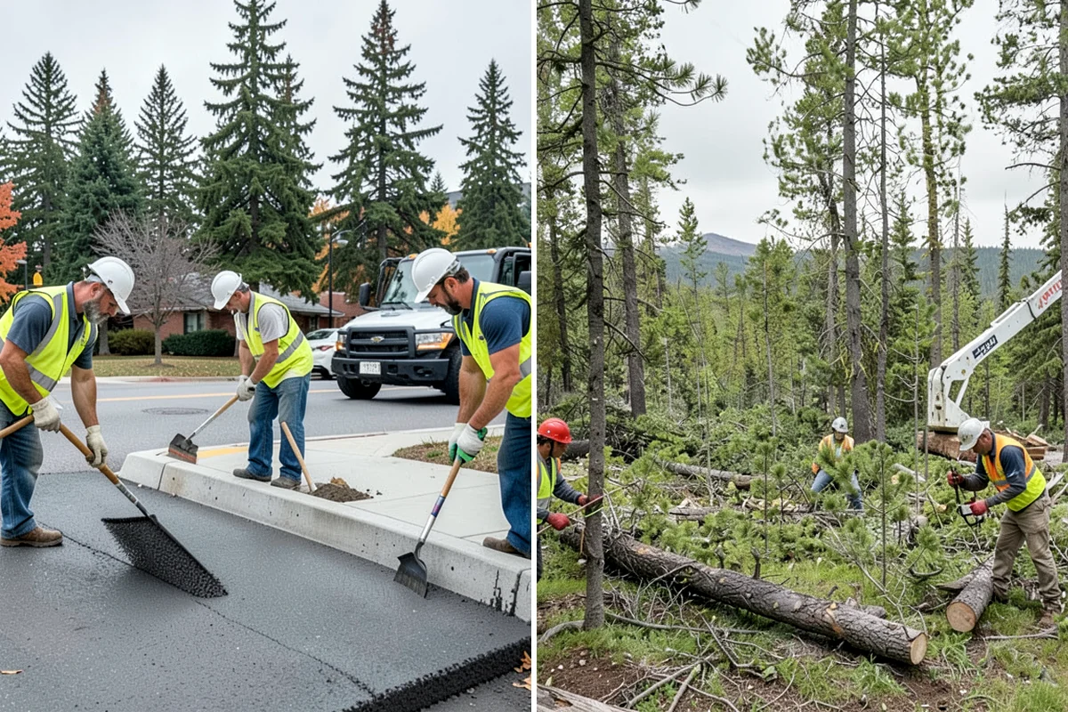 Wind Damage Cleanup in Puyallup, Pierce County, WA - Receive activation from public works dispatch and confirm priority sites