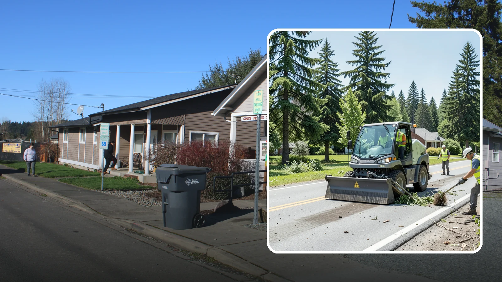 Wind Damage Cleanup in South Prairie, Pierce County, WA - Rapid post-windstorm cleanup that restores access to public roads, parks, and facilities across Western Washington jurisdictions.