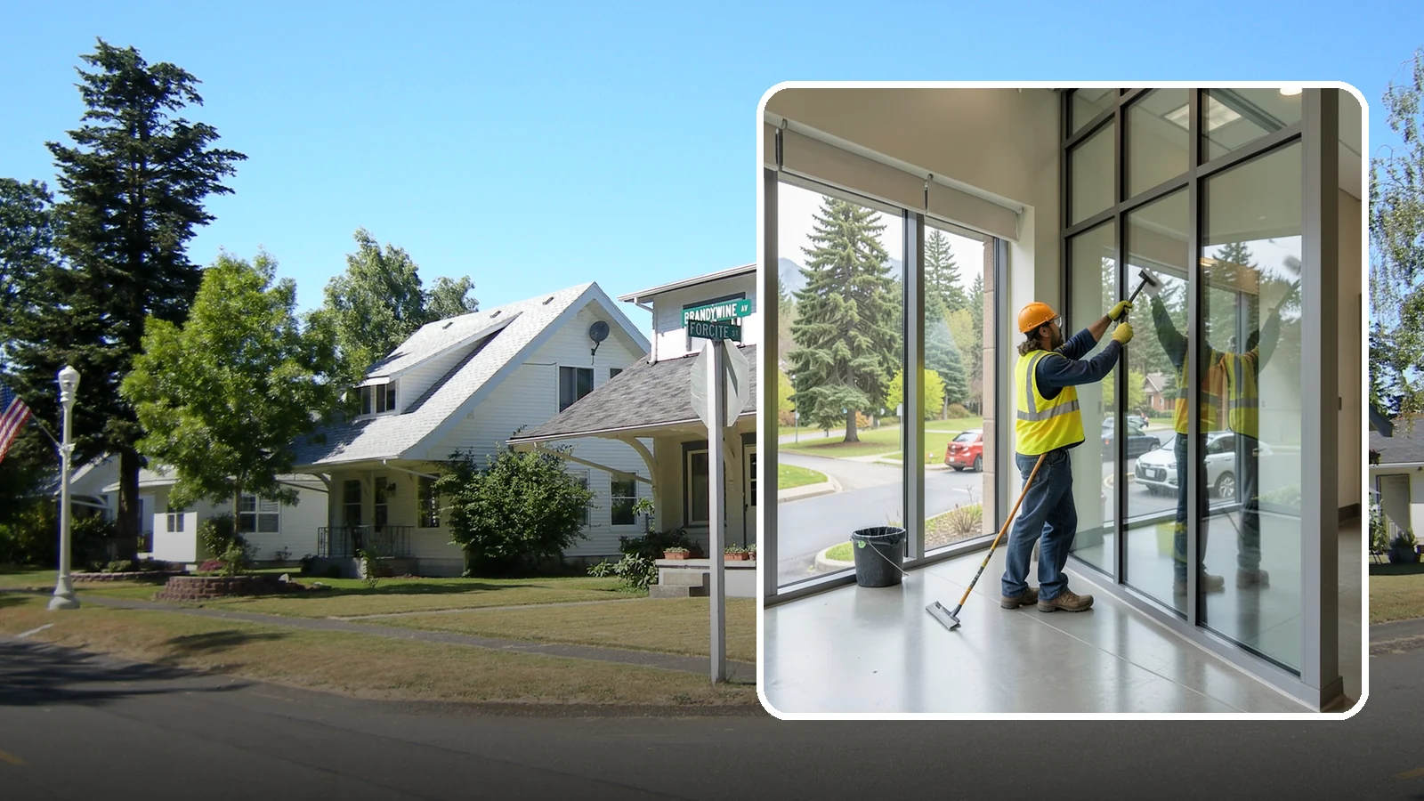 Window Cleaning in DuPont, Pierce County, WA - Exterior window cleaning that maintains clear, presentable glass at public facilities.
