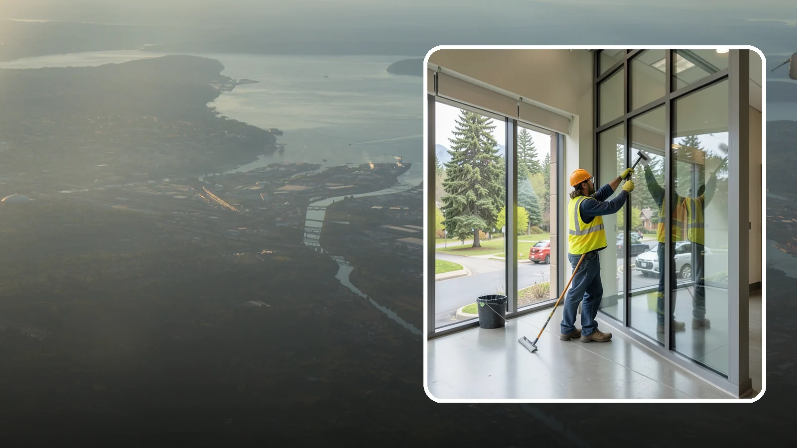 Window Cleaning in Fife, Pierce County, WA - Exterior window cleaning that maintains clear, presentable glass at public facilities.