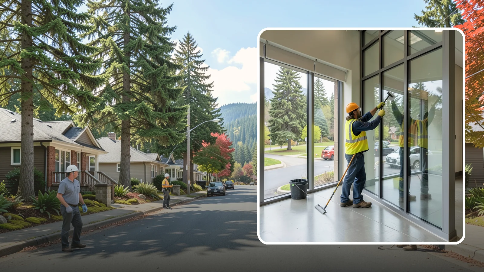 Window Cleaning in Hunts Point, King County, WA - Exterior window cleaning that maintains clear, presentable glass at public facilities.