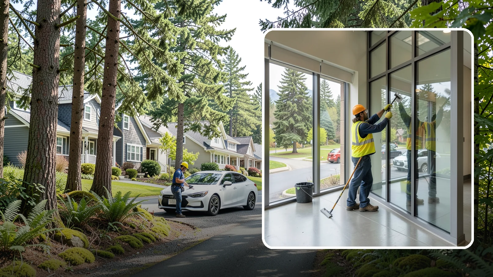 Window Cleaning in Normandy Park, King County, WA - Exterior window cleaning that maintains clear, presentable glass at public facilities.