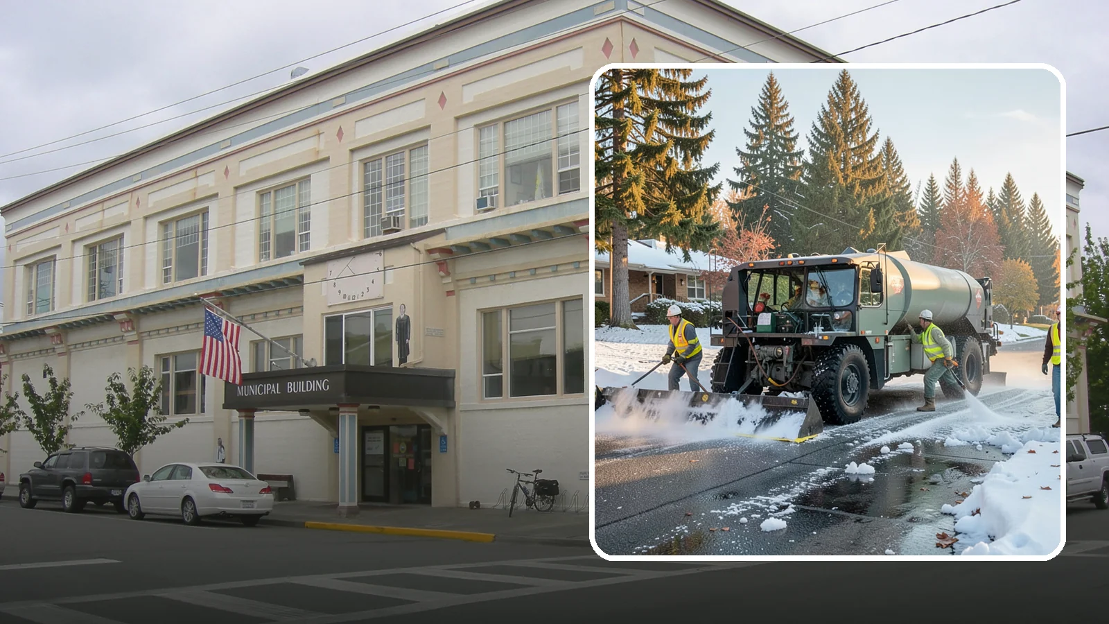 Winter Storm Response in Anacortes, Skagit County, WA - Coordinated, full-scope winter storm response combining plowing, deicing, sanding, and cleanup under one plan.