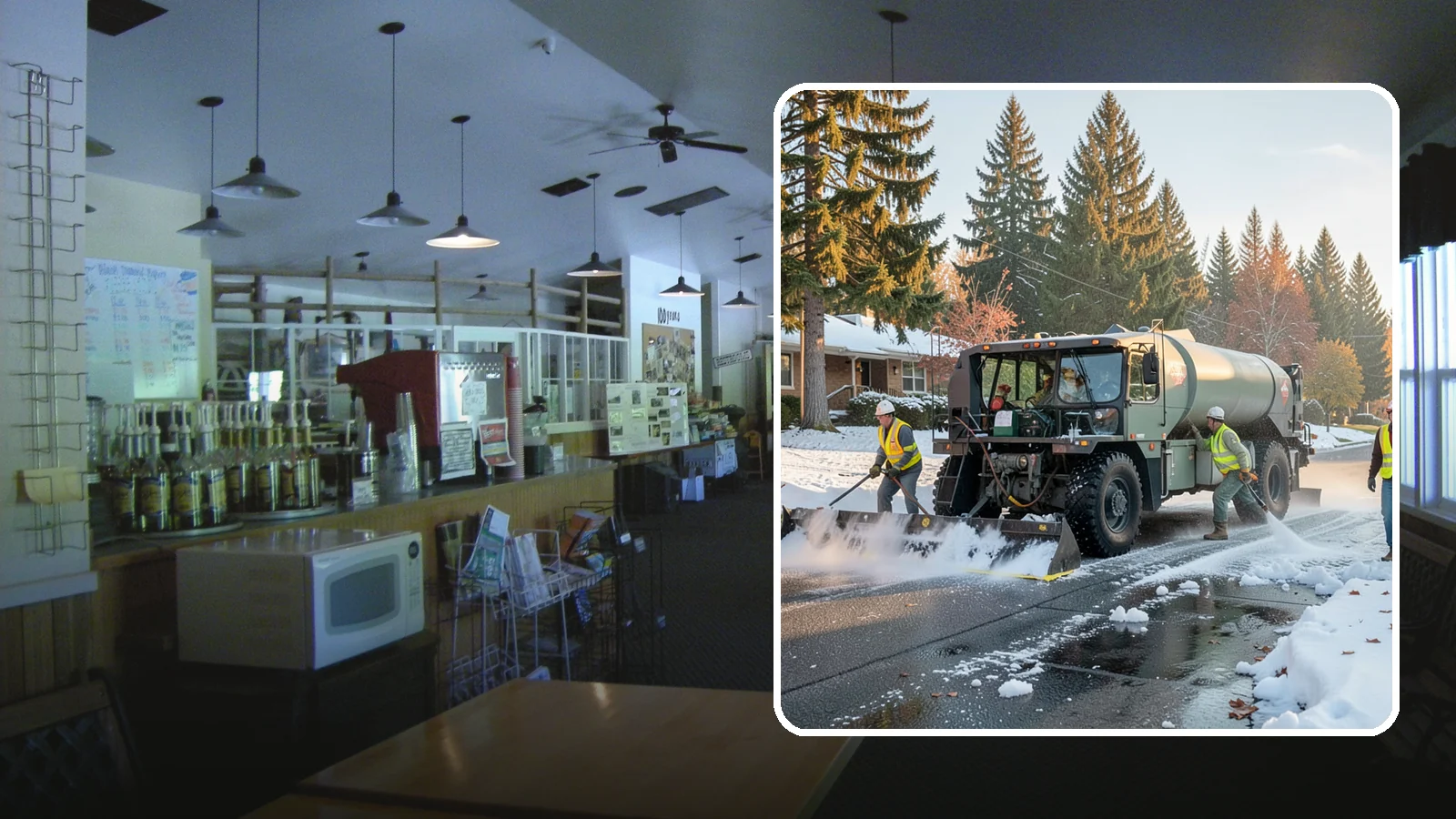 Winter Storm Response in Black Diamond, King County, WA - Coordinated, full-scope winter storm response combining plowing, deicing, sanding, and cleanup under one plan.
