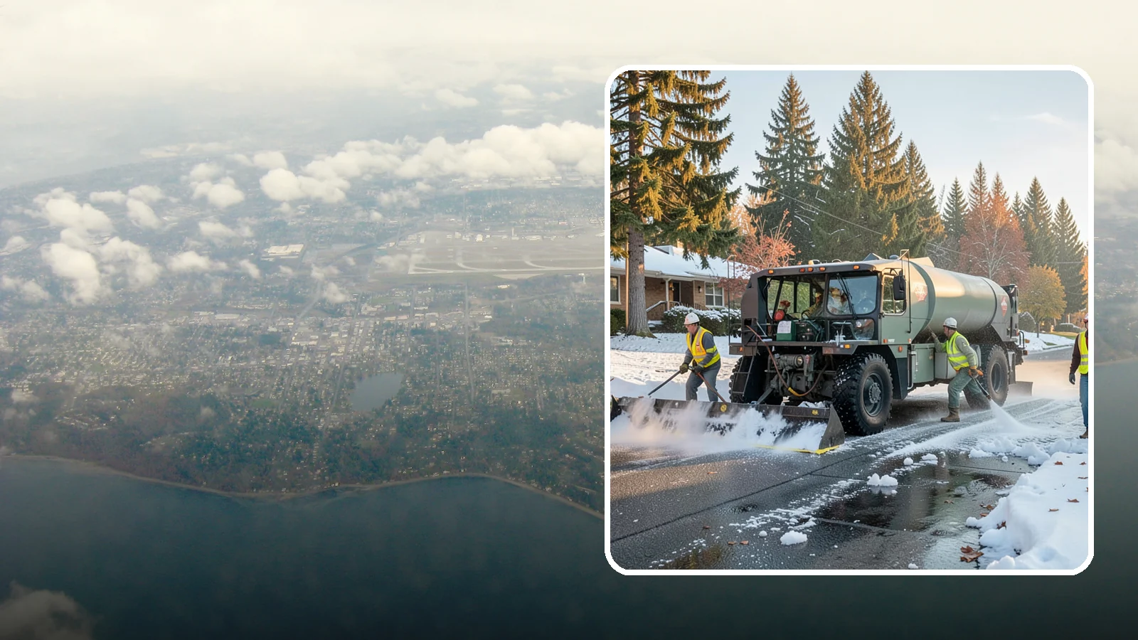 Winter Storm Response in Burien, King County, WA - Coordinated, full-scope winter storm response combining plowing, deicing, sanding, and cleanup under one plan.