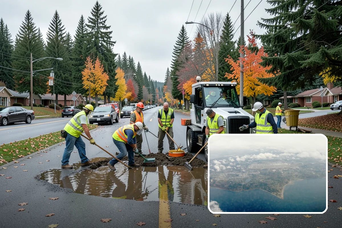 Winter Storm Response in Burien, King County, WA - Unifies plowing, deicing, sanding, hauling, and cleanup