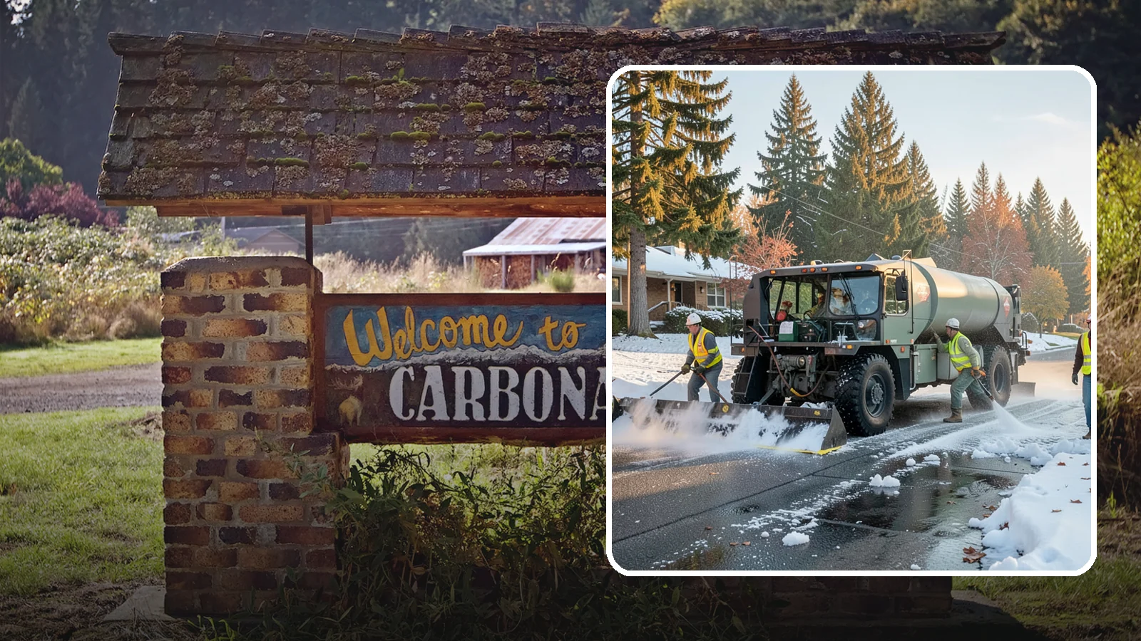 Winter Storm Response in Carbonado, Pierce County, WA - Coordinated, full-scope winter storm response combining plowing, deicing, sanding, and cleanup under one plan.