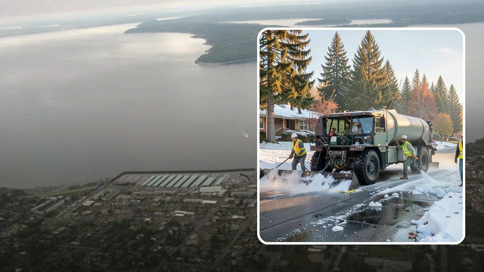 Winter Storm Response in Des Moines, King County, WA - Coordinated, full-scope winter storm response combining plowing, deicing, sanding, and cleanup under one plan.