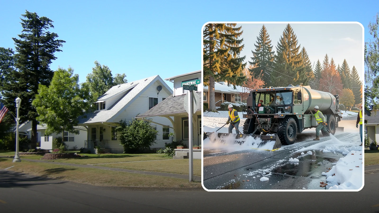 Winter Storm Response in DuPont, Pierce County, WA - Coordinated, full-scope winter storm response combining plowing, deicing, sanding, and cleanup under one plan.