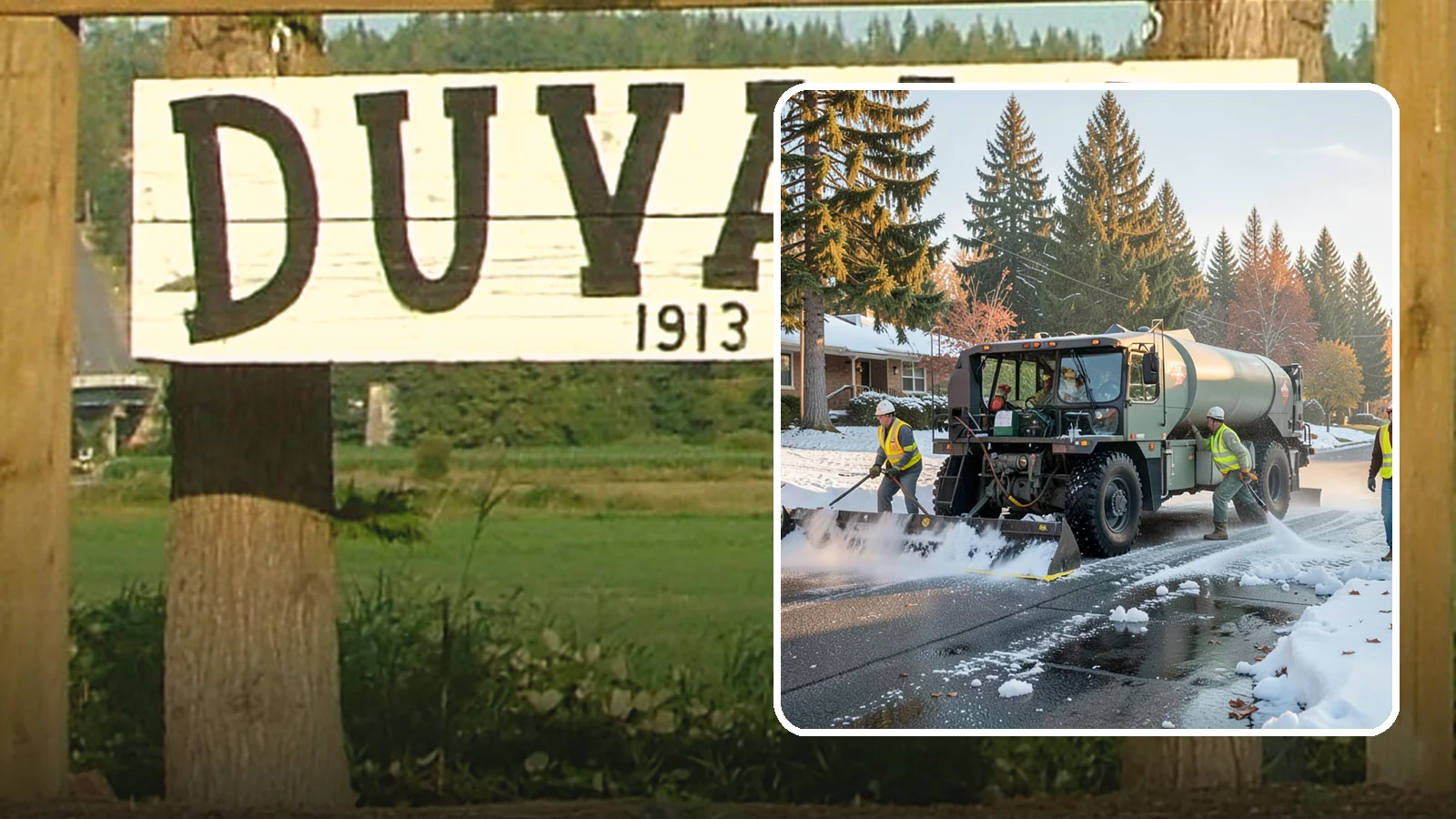 Winter Storm Response in Duvall, King County, WA - Coordinated, full-scope winter storm response combining plowing, deicing, sanding, and cleanup under one plan.