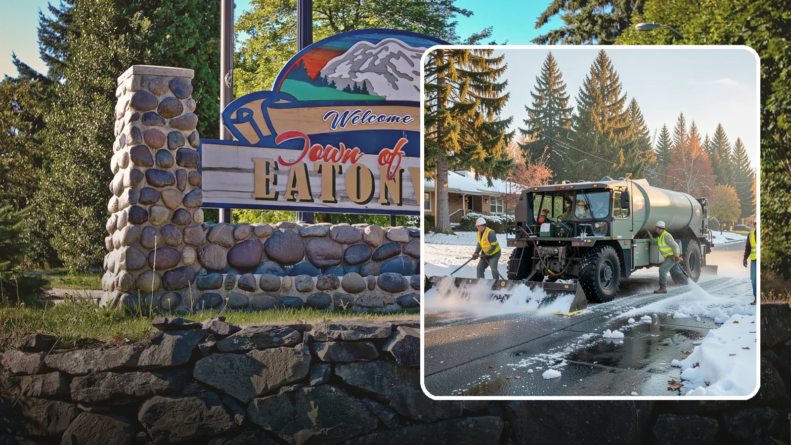 Winter Storm Response in Eatonville, Pierce County, WA - Coordinated, full-scope winter storm response combining plowing, deicing, sanding, and cleanup under one plan.