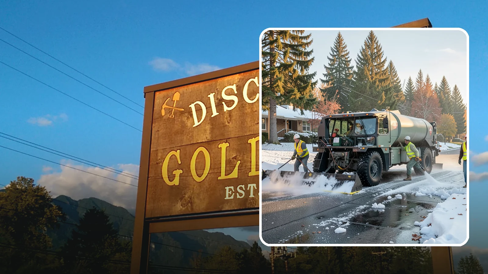 Winter Storm Response in Gold Bar, Snohomish County, WA - Coordinated, full-scope winter storm response combining plowing, deicing, sanding, and cleanup under one plan.