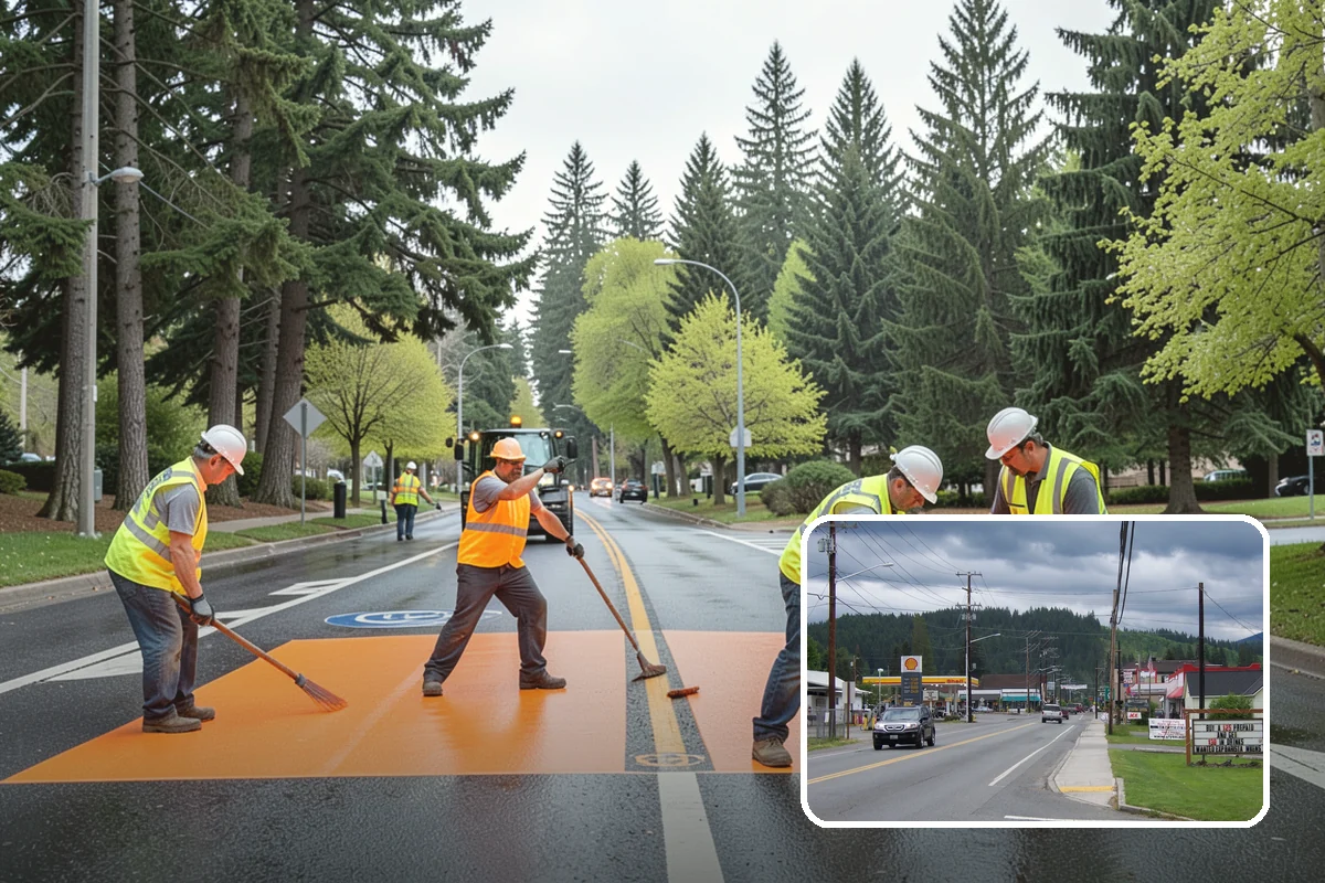 Winter Storm Response in Granite Falls, Snohomish County, WA - Unifies plowing, deicing, sanding, hauling, and cleanup