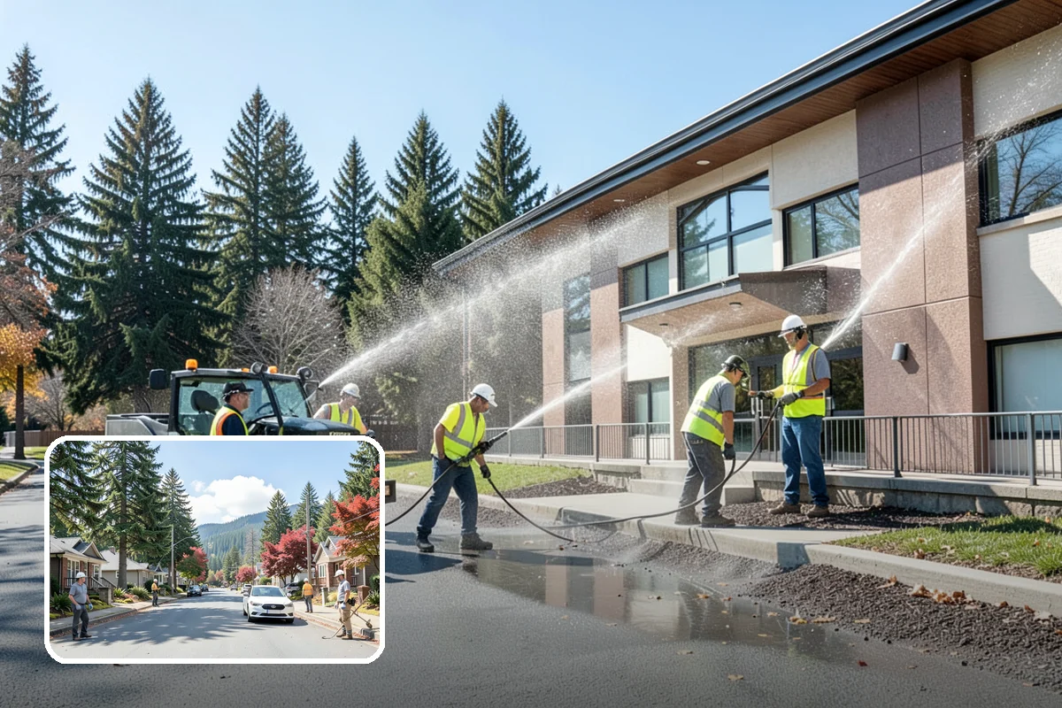 Winter Storm Response in Hunts Point, King County, WA - Unifies plowing, deicing, sanding, hauling, and cleanup