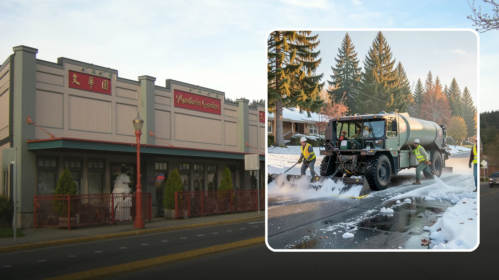 Winter Storm Response in Issaquah, King County, WA - Coordinated, full-scope winter storm response combining plowing, deicing, sanding, and cleanup under one plan.