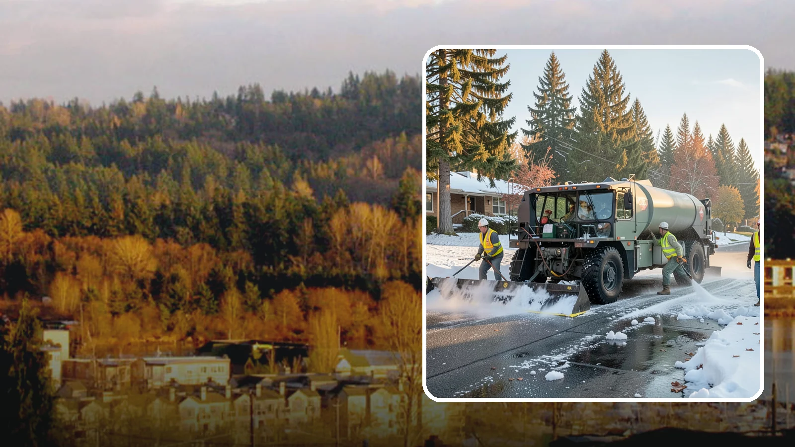 Winter Storm Response in Kenmore, King County, WA - Coordinated, full-scope winter storm response combining plowing, deicing, sanding, and cleanup under one plan.