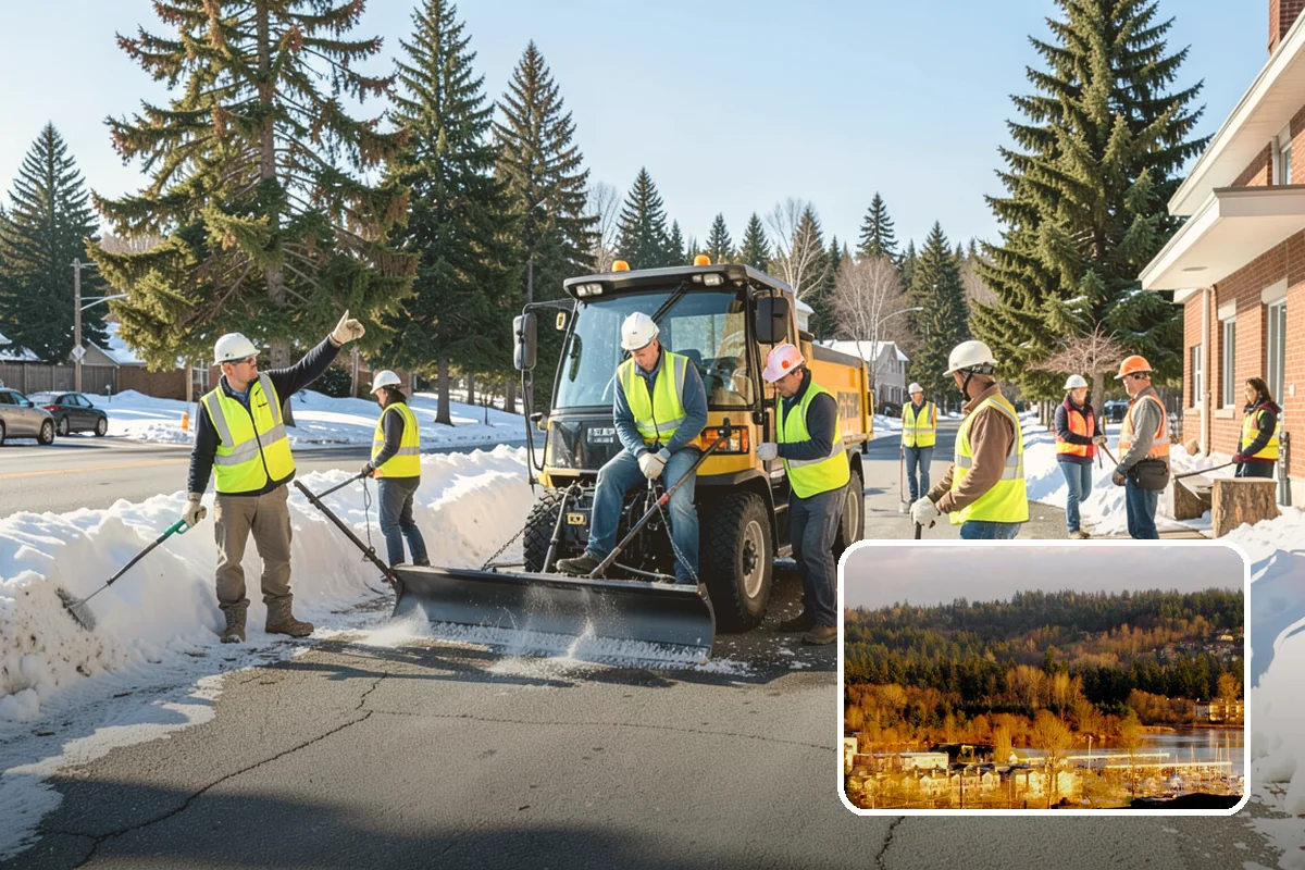 Winter Storm Response in Kenmore, King County, WA - Unifies plowing, deicing, sanding, hauling, and cleanup