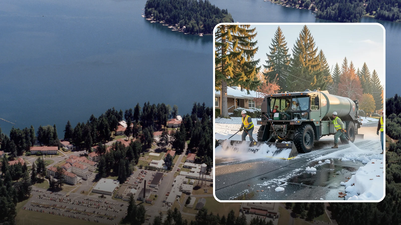 Winter Storm Response in Lakewood, Pierce County, WA - Coordinated, full-scope winter storm response combining plowing, deicing, sanding, and cleanup under one plan.