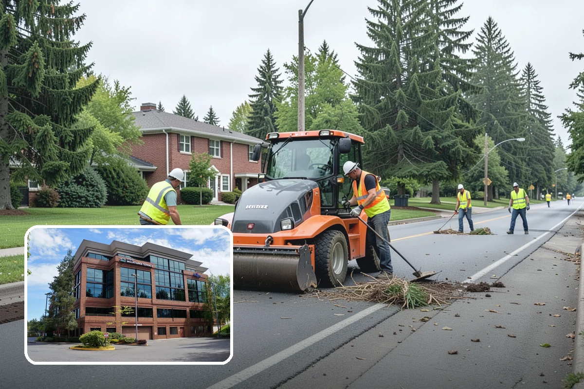 Winter Storm Response in Mountlake Terrace, Snohomish County, WA - Unifies plowing, deicing, sanding, hauling, and cleanup