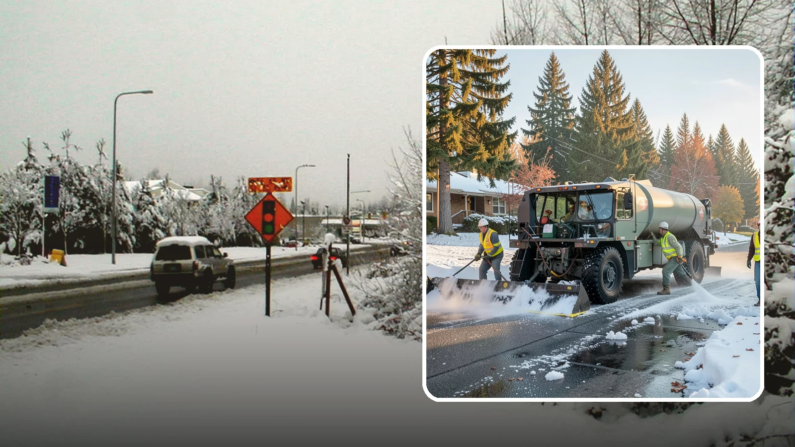 Winter Storm Response in Newcastle, King County, WA - Coordinated, full-scope winter storm response combining plowing, deicing, sanding, and cleanup under one plan.