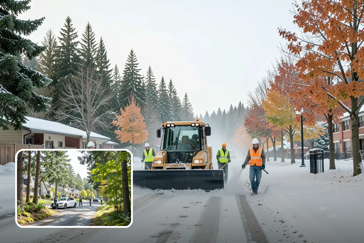 Winter Storm Response in Normandy Park, King County, WA - Unifies plowing, deicing, sanding, hauling, and cleanup