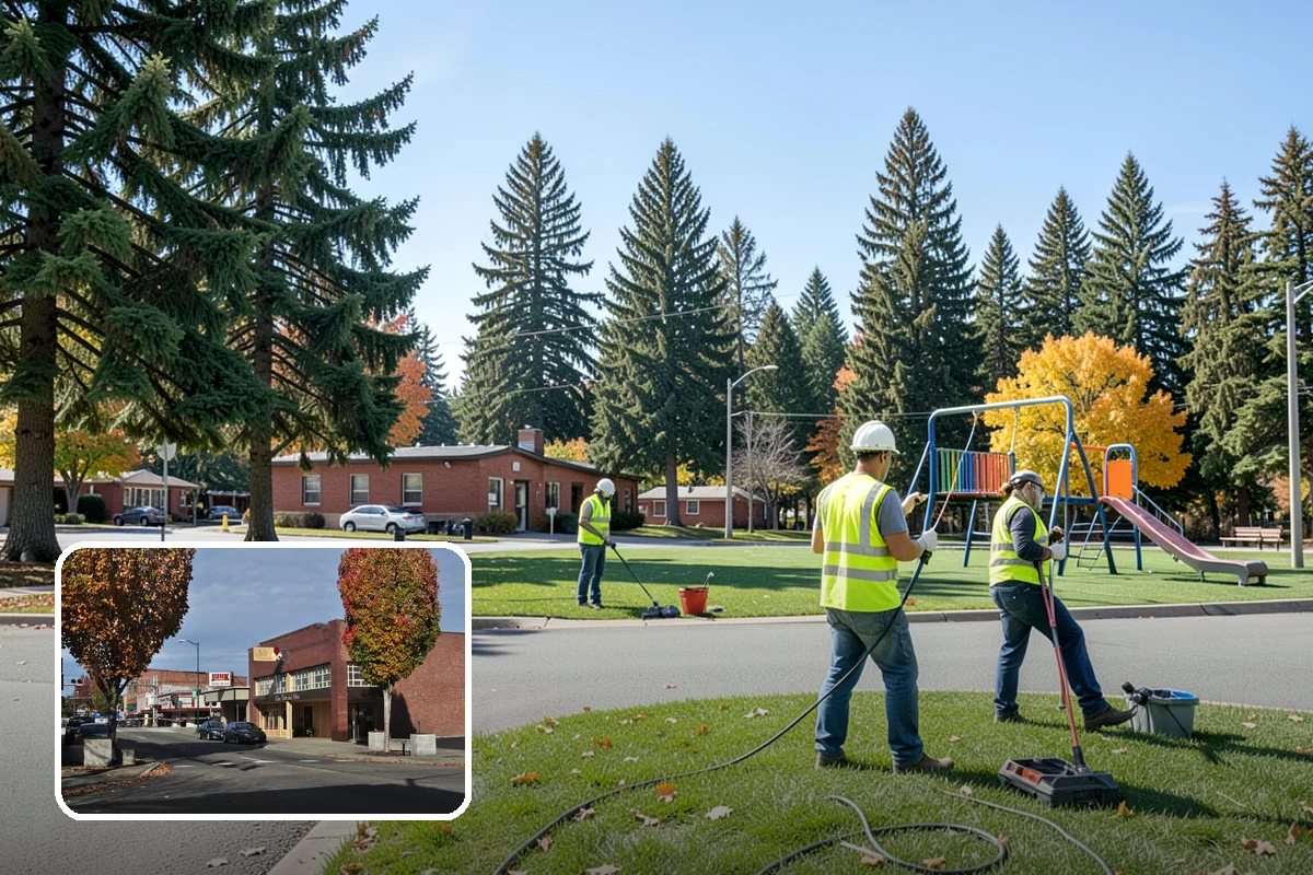 Winter Storm Response in Puyallup, Pierce County, WA - Unifies plowing, deicing, sanding, hauling, and cleanup