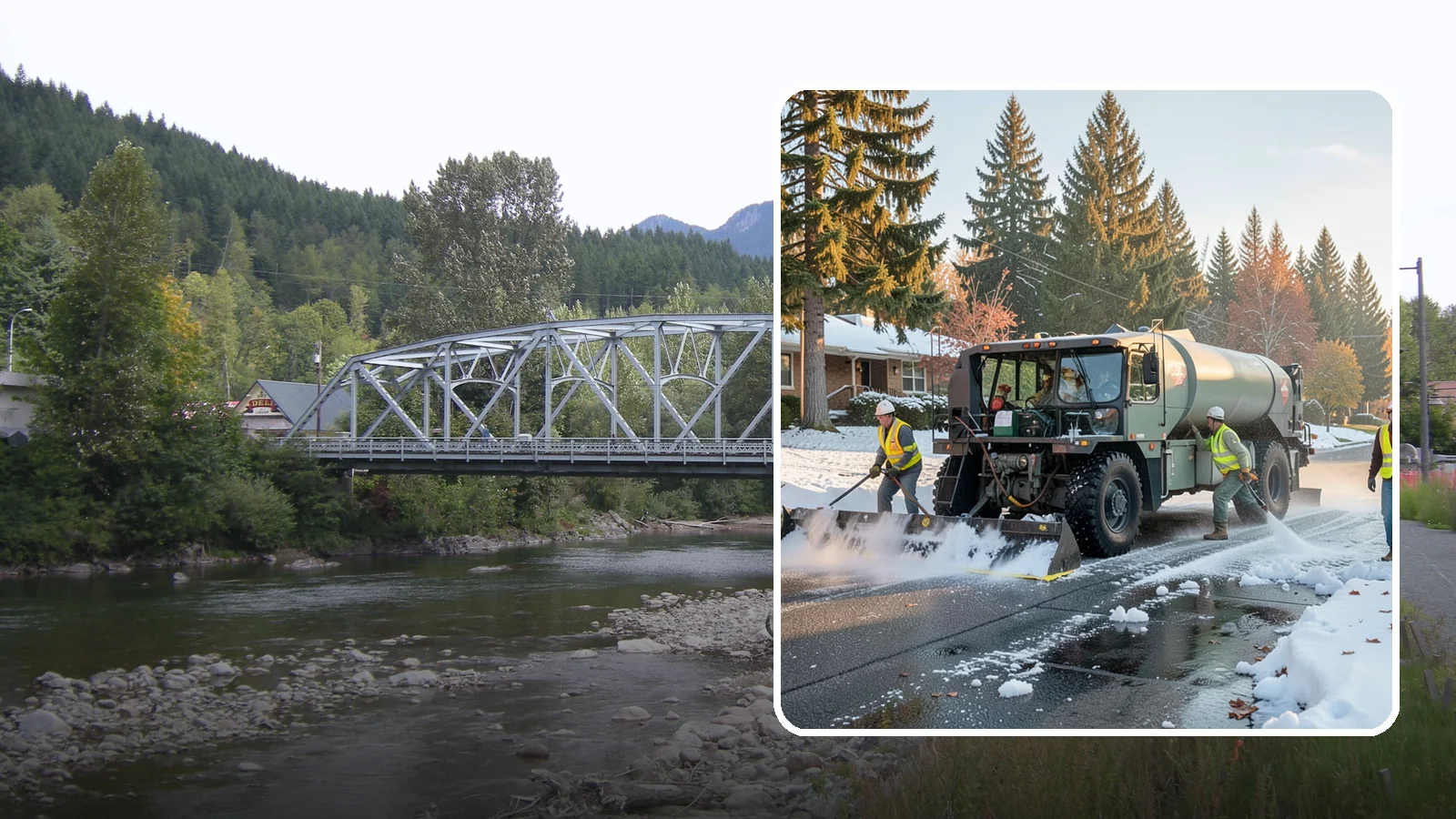 Winter Storm Response in Skykomish, King County, WA - Coordinated, full-scope winter storm response combining plowing, deicing, sanding, and cleanup under one plan.