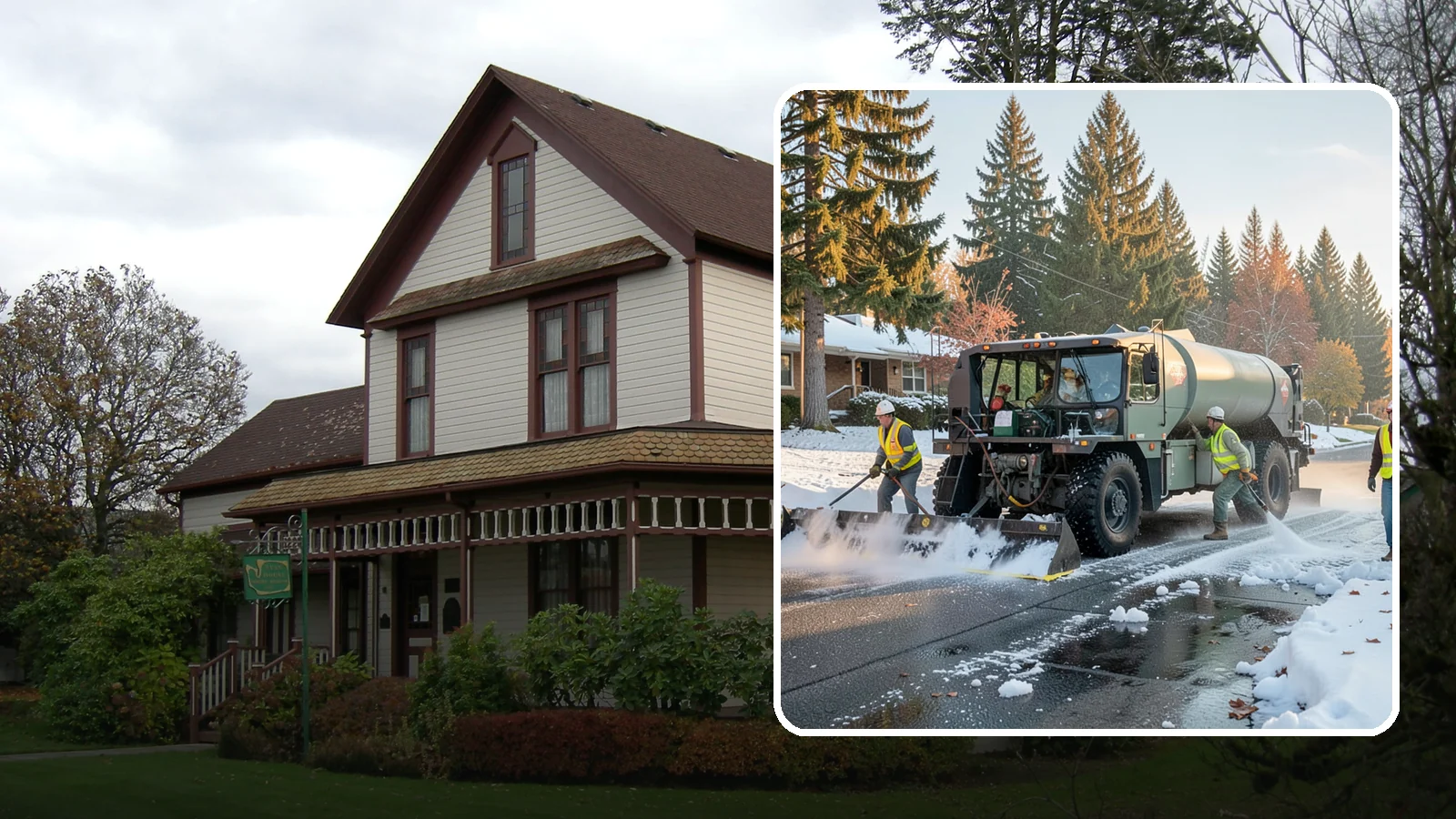 Winter Storm Response in Sumner, Pierce County, WA - Coordinated, full-scope winter storm response combining plowing, deicing, sanding, and cleanup under one plan.