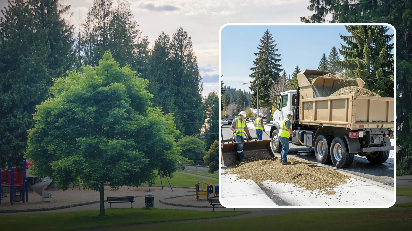 Wood Chipper Services in Bonney Lake, Pierce County, WA - On-site brush chipping that reduces pruning and storm debris into haulable material.