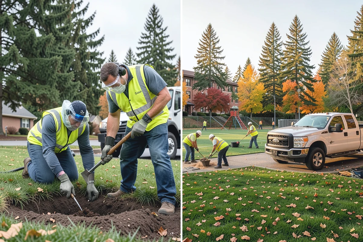 Wood Chipper Services in Bonney Lake, Pierce County, WA - Stage brush at an accessible collection point