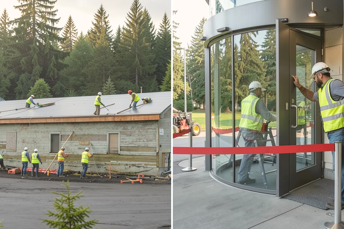 Wood Chipper Services in Brier, Snohomish County, WA - Stage brush at an accessible collection point