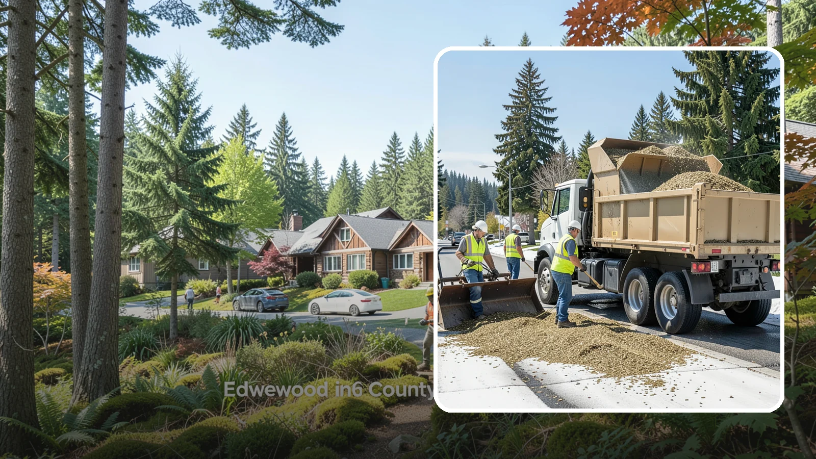 Wood Chipper Services in Edgewood, Pierce County, WA - On-site brush chipping that reduces pruning and storm debris into haulable material.