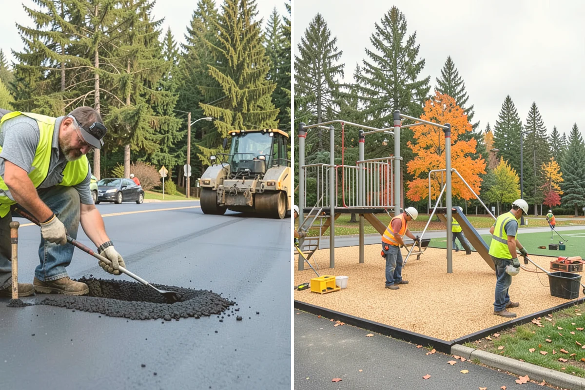 Wood Chipper Services in Kirkland, King County, WA - Stage brush at an accessible collection point