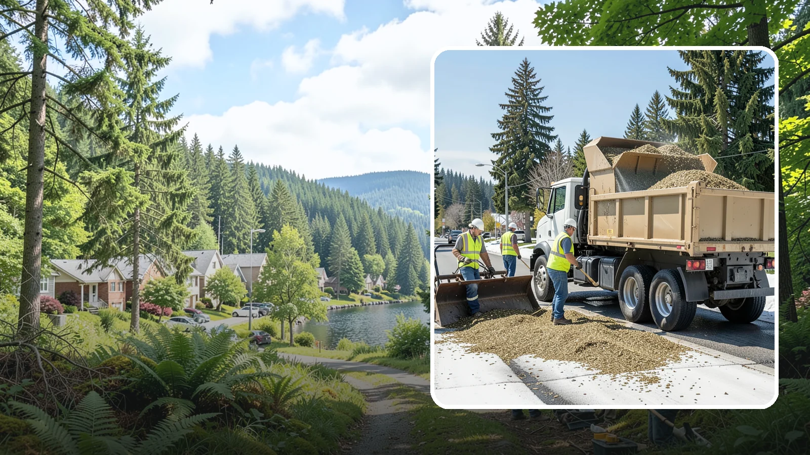 Wood Chipper Services in Lake Forest Park, King County, WA - On-site brush chipping that reduces pruning and storm debris into haulable material.