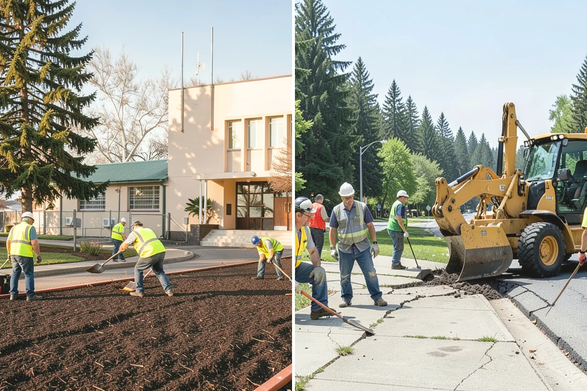 Wood Chipper Services in Monroe, Snohomish County, WA - Stage brush at an accessible collection point