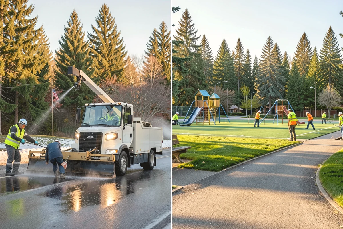 Wood Chipper Services in Mountlake Terrace, Snohomish County, WA - Stage brush at an accessible collection point