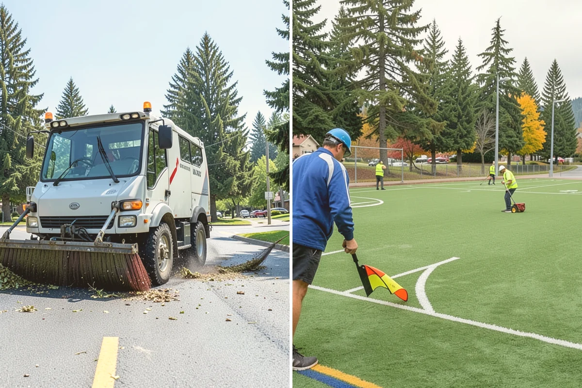 Wood Chipper Services in Newcastle, King County, WA - Stage brush at an accessible collection point