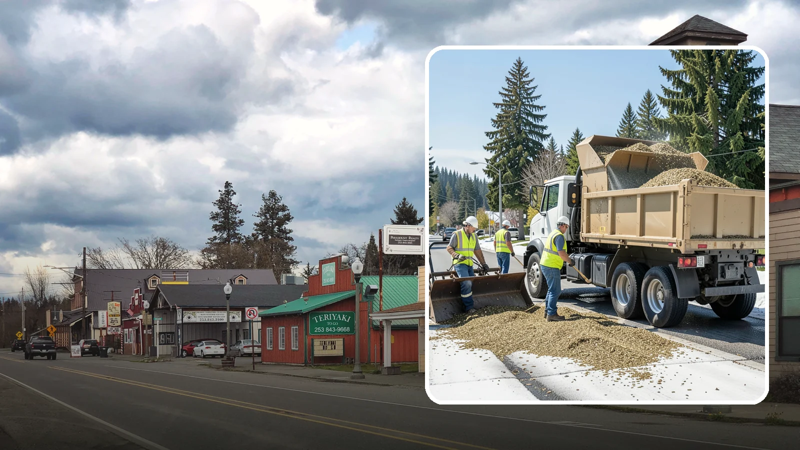 Wood Chipper Services in Roy, Pierce County, WA - On-site brush chipping that reduces pruning and storm debris into haulable material.