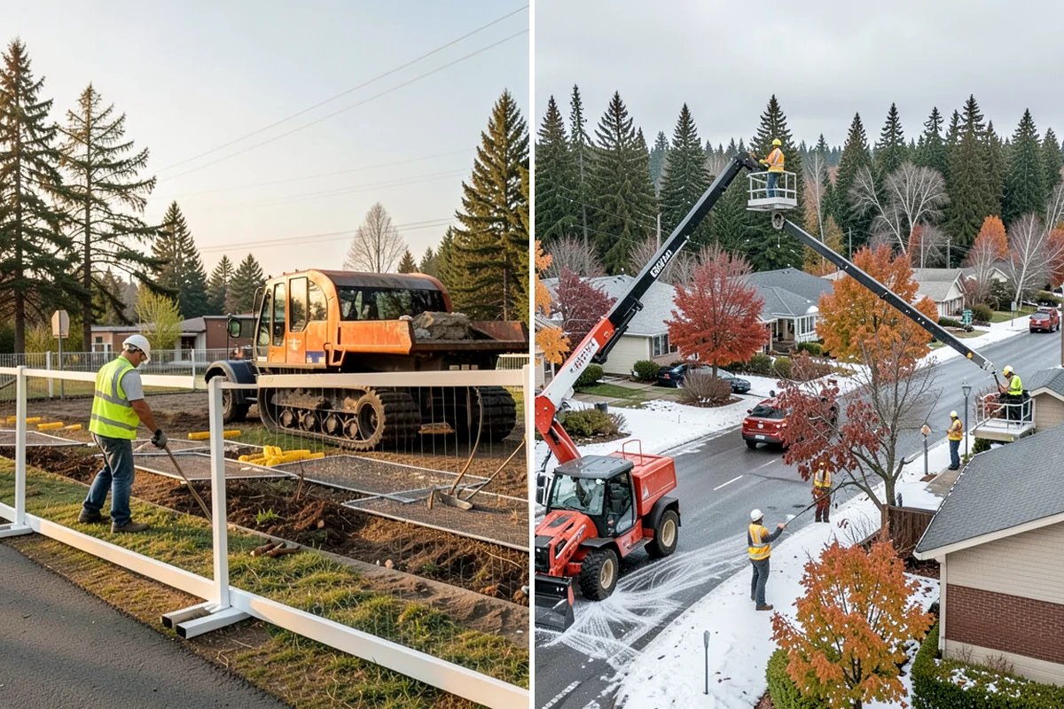 Wood Chipper Services in SeaTac, King County, WA - Stage brush at an accessible collection point